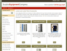 Tablet Screenshot of lockers.surplusequipment-stl.com