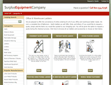 Tablet Screenshot of ladders.surplusequipment-stl.com