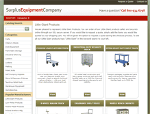Tablet Screenshot of carts.surplusequipment-stl.com