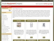 Tablet Screenshot of parent-metal.surplusequipment-stl.com