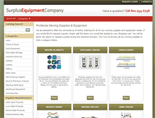 Tablet Screenshot of moving-equipment.surplusequipment-stl.com