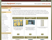 Tablet Screenshot of lyon-metal-products.surplusequipment-stl.com
